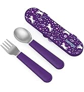 Bentgo Kids Stainless Steel Utensil Set - Reusable Fork, Spoon &amp; Storage Case, PFAS- &amp; BPA-Free, ...