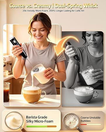 Coarse vs. Creamy Dual-Spring Whisk