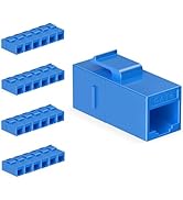 Awishwell CAT6 RJ45 Keystone Coupler 24Pack, CAT6 RJ45 Keystone Jack Inline Coupler Female to Fem...