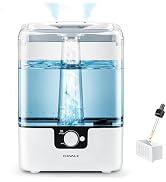 CHIVALZ Humidifiers for Bedroom Large Room, 6L Cool Mist Top Fill Humidifier with Essential Oil D...