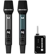 Wireless Microphone, Metal Dynamic Wireless Microphones with One-to-One Chip Connection and Recha...