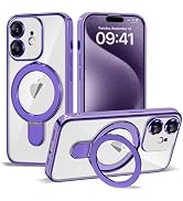 ETPESOK Compatible with iPhone 12 Case with Invisible Magnetic Ring Stand [Compatible with MagSaf...