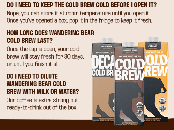 Wandering Bear Cold Brew 32 oz