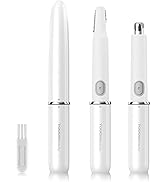 TOUCHBeauty Face Eyebrow Nose Ear Hair Trimmer, All-in-ONE Hair Remover for Women &amp; Men, Dual Bla...