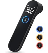 No-Touch Forehead Thermometer for Adults and Kids, Fast Accurate Baby Thermometer with Fever Alar...