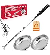 3 Pack Telescoping Magnetic Pickup Tool with Parts Tray, Magnet Stick Extendable up to 41in, Non-...