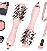 LANDOT Hair Blow Dryer Brush: One-Step Hot Air Brush with 60mm Oval Barrel - 4 in 1 HairDryer Sty...