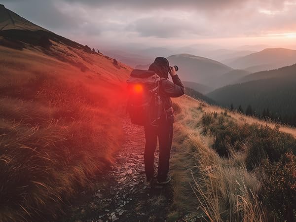 Viccux Bike Lights for Night Riding, 2 in 1 Reflective Bike Lights Set, 8+6 Modes Bicycle Lights