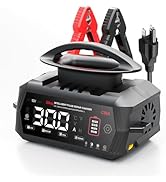 30 AMP Battery Charger, 6V/12V/24V Lead-Acid, Lithium, LiFePo4 Smart Battery Charger, Portable La...