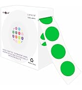 PARLAIM 3/4 Inch Roll Color Coding Labels,1000 per Roll Round Permanent Adhesive Color Coding Cir...