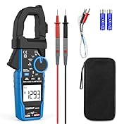 Digital Inrush Clamp Meter Multimeter, TEMIRUP T-RMS 6000 Counts 600A Current Amp Volt Meter with...