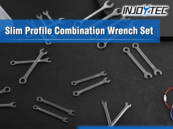 Text reads 'INNOTEC 20-Piece Slim Profile Combination Wrench Set'. 