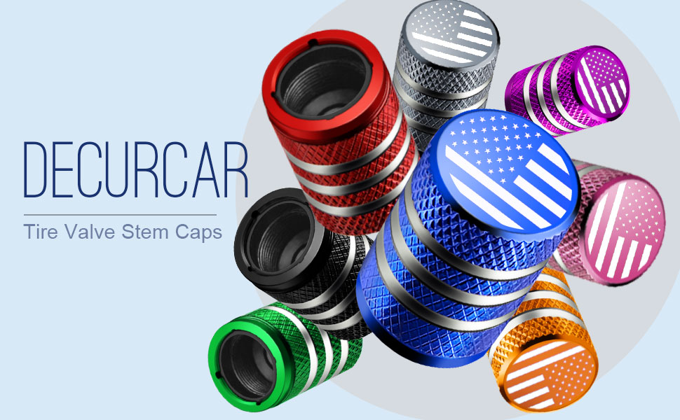 orange tire valve caps