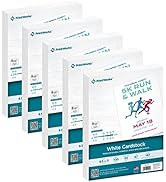 Printworks White Cardstock, 67 lb, 96 Bright, FSC Certified, (5 pack bundle) 500 Sheets, 8.5 x 11...