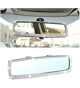 Osilly Bling Car Rearview Mirror, Decorations Rear View Mirror with Crystal Rhinestones &amp; Diamond...