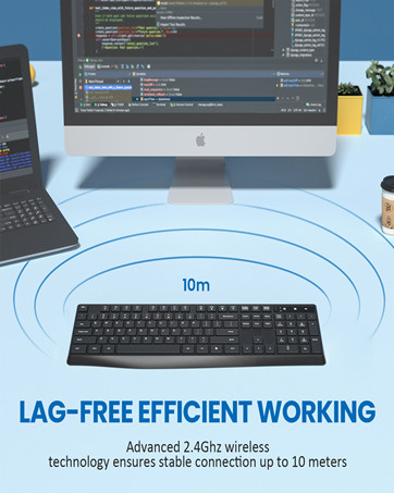 high efficiency working keyboard wireless