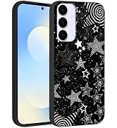Vulfwela for Samsung Galaxy S25 FE 5G 6.7'' Cute Cool Black Star Phone Case, Aesthetic Trendy Y2K...