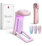 MELODYSUSIE Mini Cordless UV Nail Lamp with Foldable, Standable 2-in-1 Design for Lighting &amp; Curi...