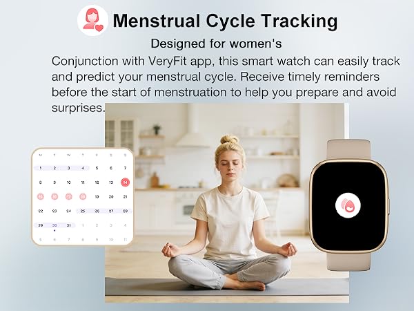 Smart Watch with Menstrual Cycle Tracking