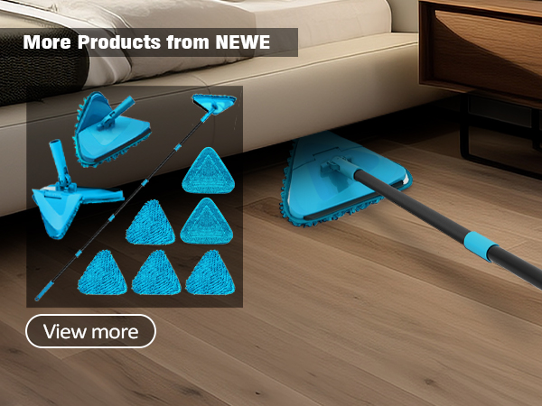 NEWE Wall Mop Cleaner with 80 inches Long Handle