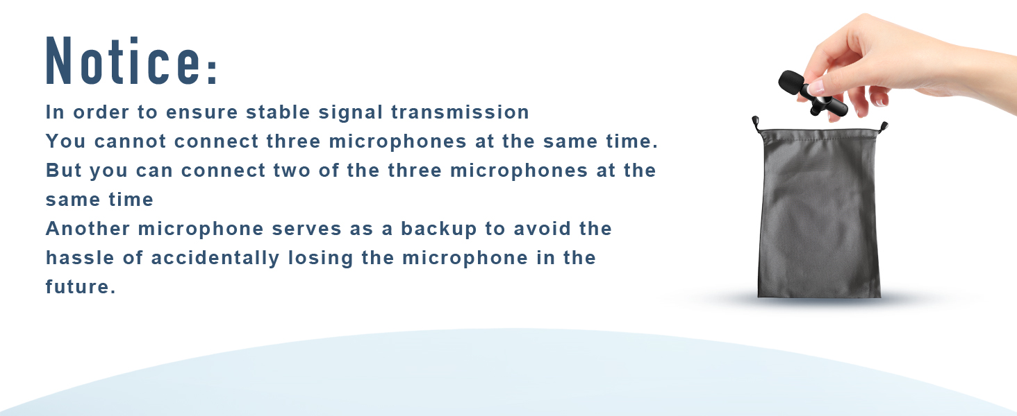 3 in 1 Mini Microphone,Wireless Lavalier Microphones for iPhone Android Camera USB-C,2.4G