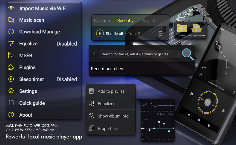 kids music player with wifi digital audio music player android MP3 player with bluetooth and wifi