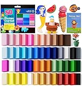 CiaraQ Polymer Clay Kit, Mini Modeling Clay Set for Kids/Beginners/Artist, 48 Colors