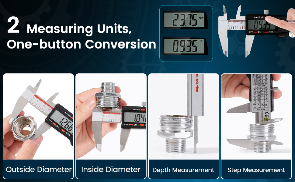 stainless steel micrometer vernier caliper for printing jewelers woodwork