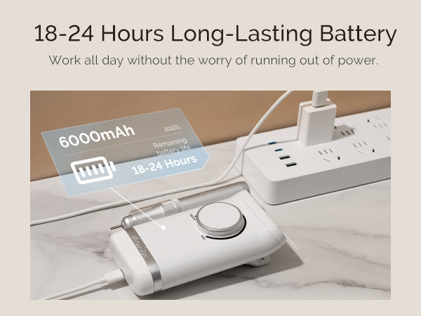 Complete Nail Drill Set with Accessories-8 Professional Drill Bits for Acrylic and Gel Nails