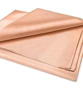 Amerthing Pure Copper Faraday Fabric RF &amp; LF Electromagnetic Fields Gold Color Blocking Fabric 1 ...