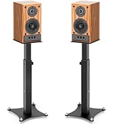 GZGDLJQ Universal Speaker Stands Pair, Adjustable Bookshelf Speaker Stands, All-metal Heavy Duty ...