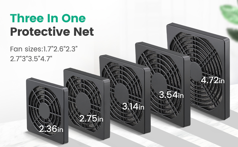 cooling Pc dust cover 120mm computer fan plastic grill mesh enclosure vent pc case fan grill guard 
