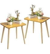 FORAOFUR End Tables Living Room Set of 2, Side Tables for Small Spaces, Modern Side Table Accent ...