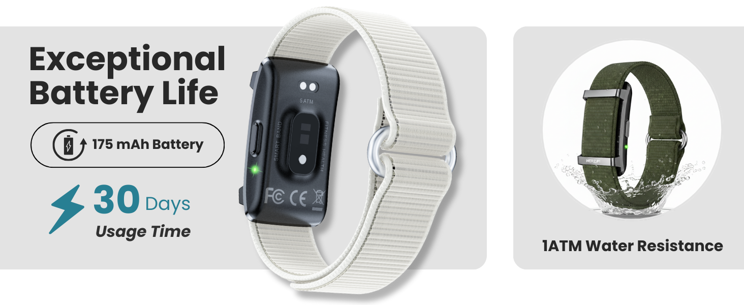 waterproof smart band subscription free 1atm fitness tracker for exercise water resistant smart band