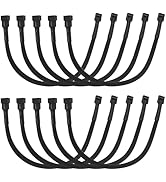 LANMINGLEL 10-Pack PWM 4 Pin Fan Extension Cable,12 inch PC Fan Power Extension Cable, Male to Fe...