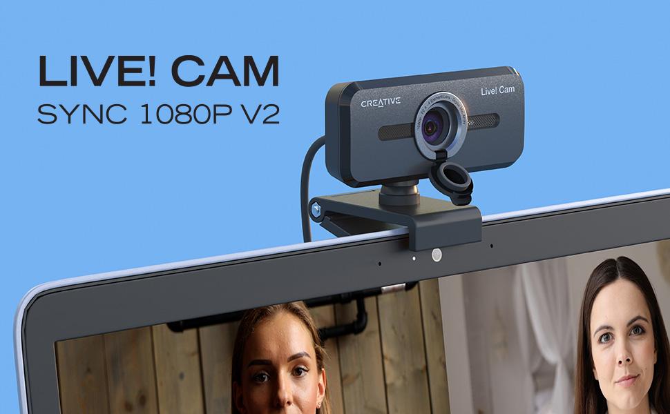 Full HD Webcam with Auto Mute and Noise Cancellation for Video Calls