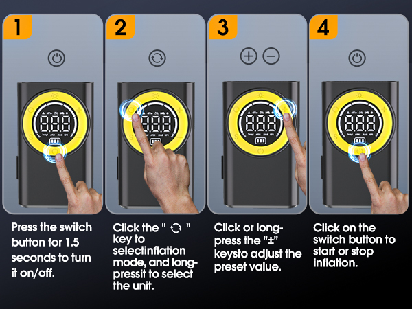 Tire Inflator Portable Air Compressor