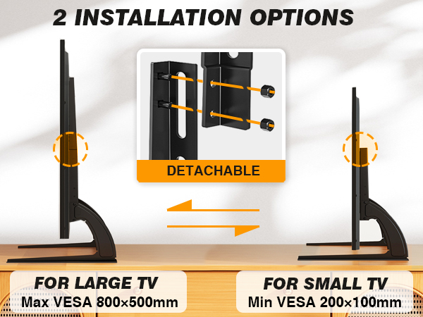 tv mount stand tv stand with mount universal tv legs tabletop tv stand tv replacement stand