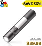 HOTO Emergency Flashlight Rechargeable, Magnetic LED Flashlight High Lumens with Window Glass Bre...