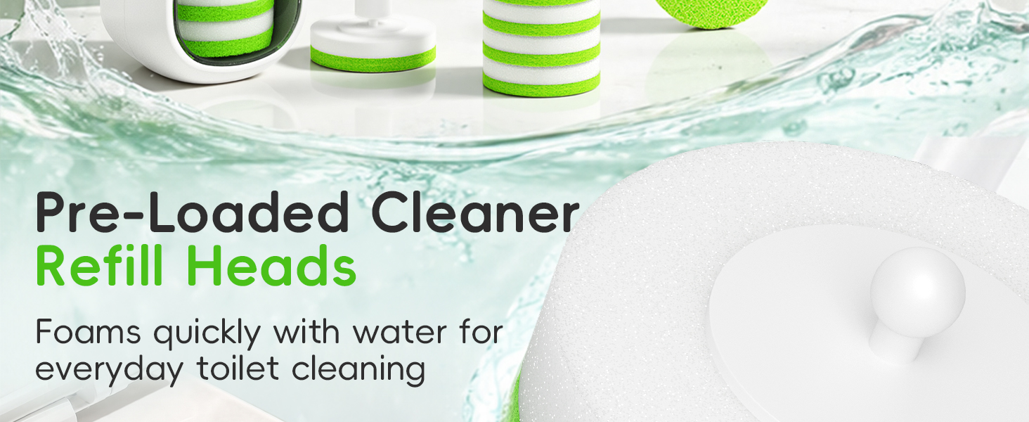 Green Disposable Toilet Brush
