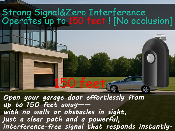 Strong Signal&amp;Zero Interference Operates up to 150 feet ![No occlusion]