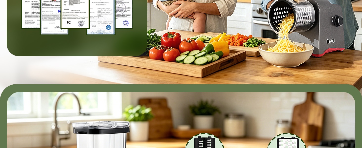 Upgraded 300W Electric Cheese Grater