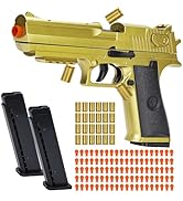 Automatic Shell Ejecting Toy Gun with 100 Soft Bullets,Gun Fidget Toy,Christmas Birthday Gifts fo...