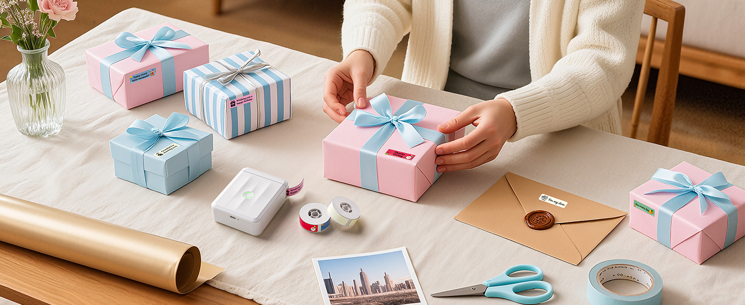 NIIMBOT D110 Upgraded Version Mini Label Maker Machine with Tape