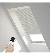 MaKefeile Motorized Skylight Shades Blinds Cellular Blackout Shades Blinds Support to Connect to ...