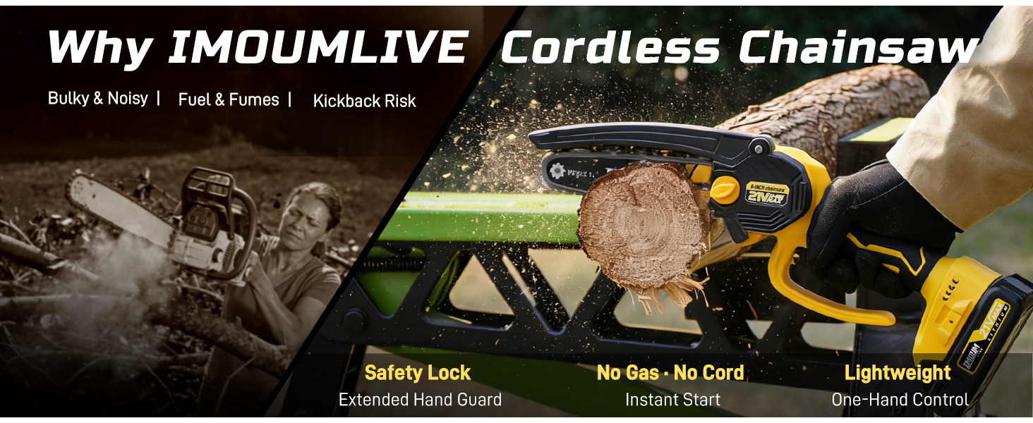 cordless chainsaw better than traditional gas chainsaw