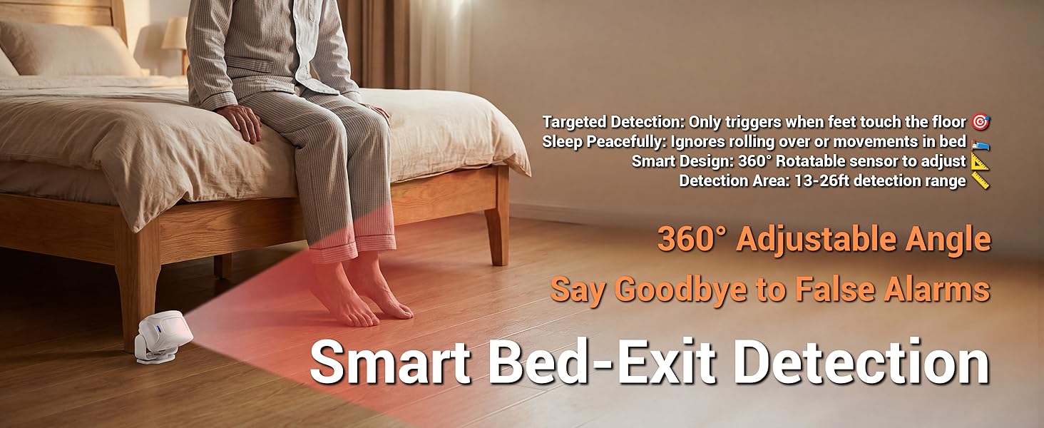 bed alarm, bed bed alarms for elderly dementia patients,fall detection for seniors