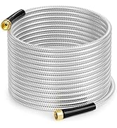 SPECILITE Stainless Steel Garden Water Hose 50 FT, Flexible and Lightweight Pipe, Non-Expandable ...