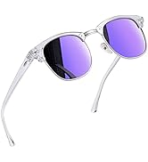 Joopin Vintage Semi Rimless Sunglasses Half Frame Sun Glasses Polarized UV Protection Browline Sh...