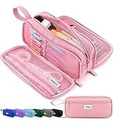 TOPBIDAI Large Pencil Case Pouch for Girls Boy Women Men Adults, Big Capacity Canvas Pencil Bag, ...